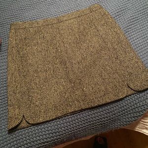 Loft wool skirt. Brown and tan. Size 14